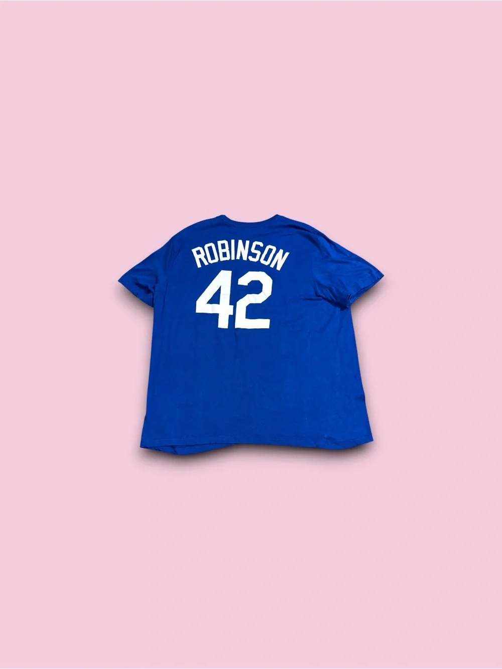 Nike Brooklyn Dodgers Script T-Shirt Men 2XL Blue MLB Baseball Jackie Robinson